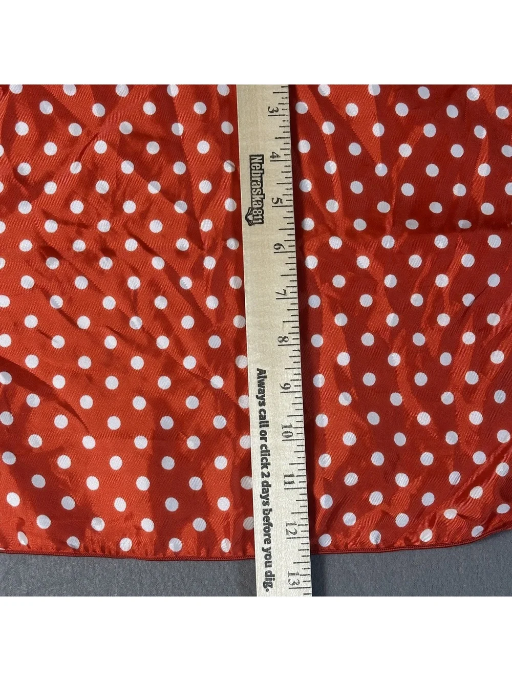Polka Dot Red and White Square Scarf